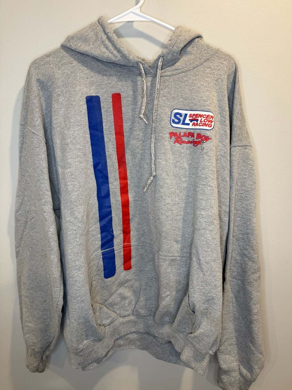 Spencer Low Racing Hoodie Gray Racing Sweatshirt